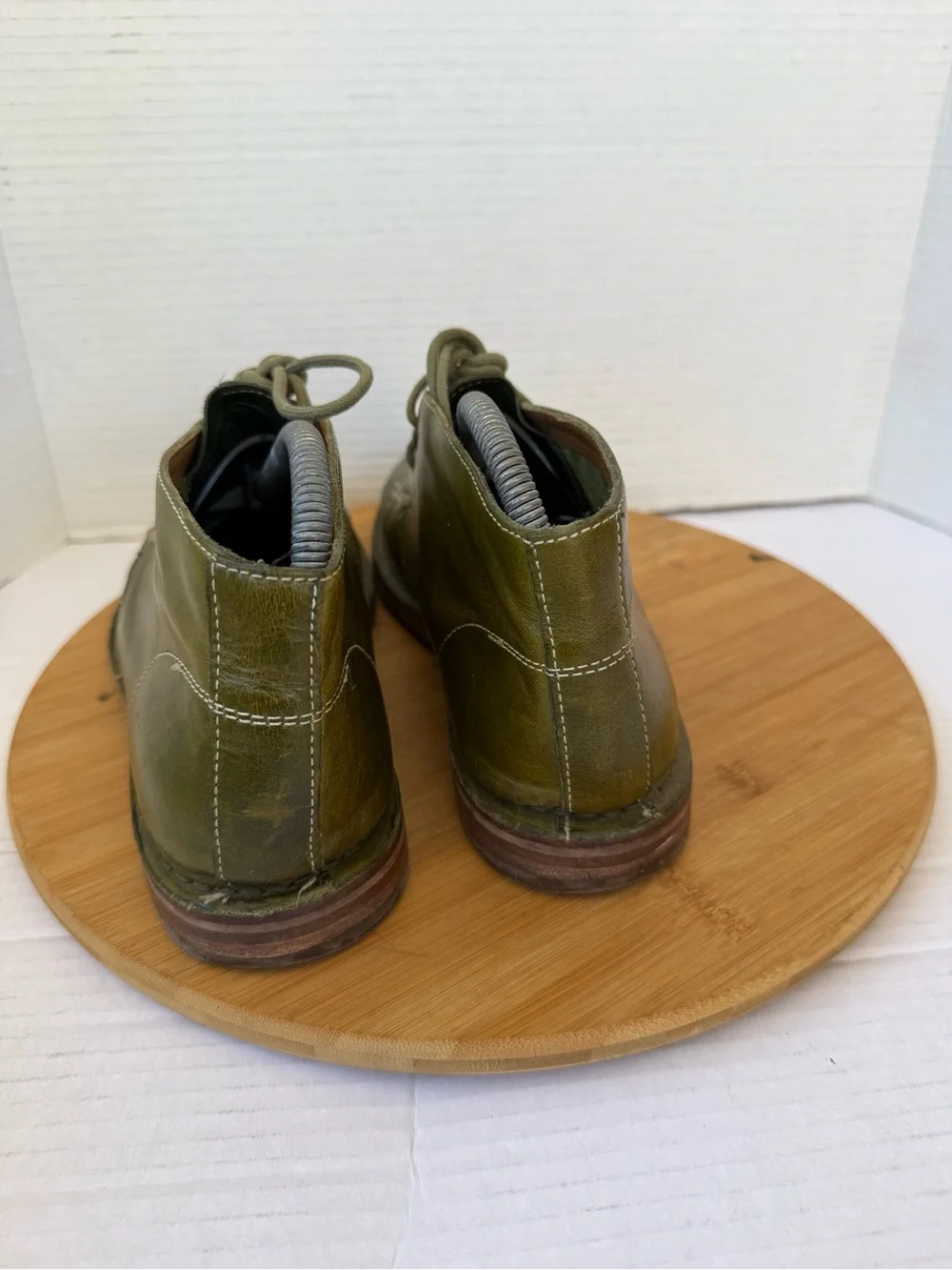 Cole Haan Nathan Chukka Ankle Boots Men’s 8.5 Olive Green Leather C12106